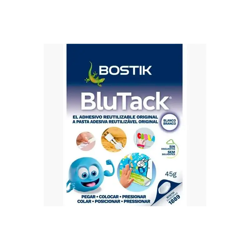 (30817048 (1739)) BOSTIK MASILLA ADHESIVA BLU TACK  45GR BLANCO