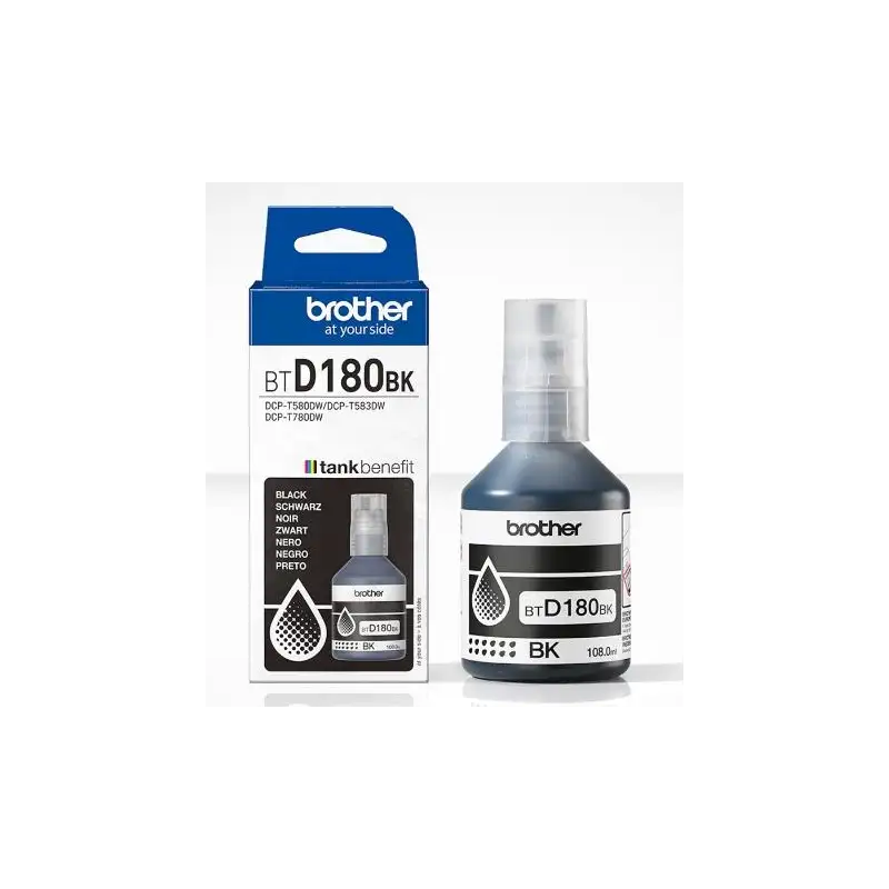 (BTD180BK) BROTHER BOTELLA DE TINA NEGRA DCP-T580DW/T780DW