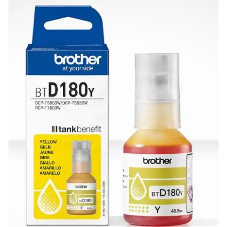 (BTD180Y) BROTHER BOTELLA DE TINA AMARILLO DCP-T580DW/T780DW