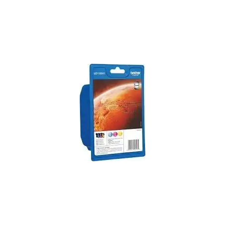 (LC1100HYVALBP) BROTHER TINTA BK/C/M/Y MFC-6490CW - MFC-5890CN/5895CW/6490CW/6890CDW - PACK 4 COLORES - ALTA CAPACIDAD