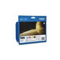 (LC1100VALBP) BROTHER TINTA  BK/C/M/Y DCP-385C - MFC-6490CW/5490CN - PACK 4 COLORES