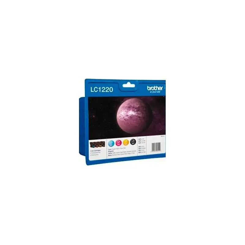 (LC1220VALBP) BROTHER TINTA BK/C/M/Y DCP-J725DW/J925DW/J430W - PACK 4 COLORES