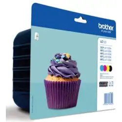 (LC123VALBP) BROTHER TINTA BK/C/M/Y MFC-J4410DW/J4510DW - PACK 4 COLORES