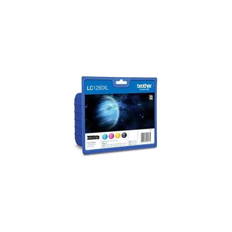 (LC1280XLVALBP) BROTHER TINTA BK/C/M/Y MFC-J6510DW/J6710DW/J6910DW - PACK 4 COLORES