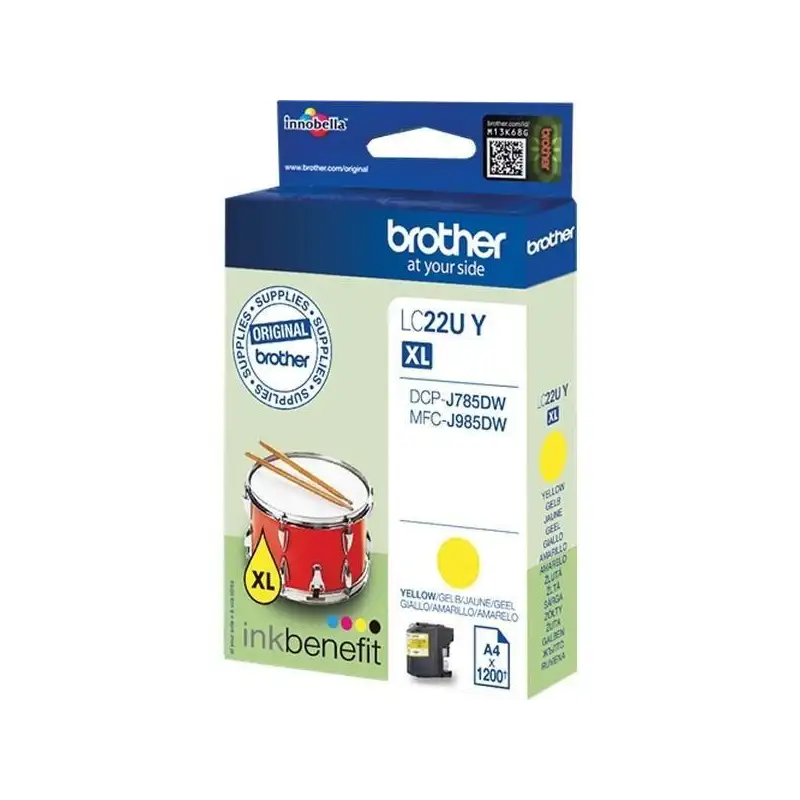 (LC22UYBP) BROTHER TINTA AMARILLO DCP-J785DW