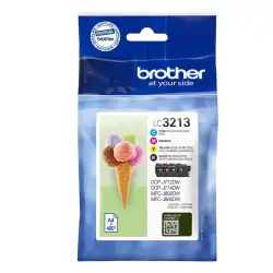 (LC3213VAL) BROTHER TINTA BK/C/M/Y DCP-J572DW - MFC-J491DW/J497DW/J890DW/J895DW - ALTA CAPACIDAD - PACK 4 COLORES