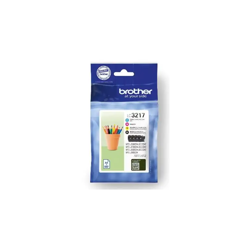 (LC3217VAL) BROTHER TINTA BK/C/M/Y MFC-J5330DW/J5730DW/J6530DW/J6930DW - PACK 4 COLORES