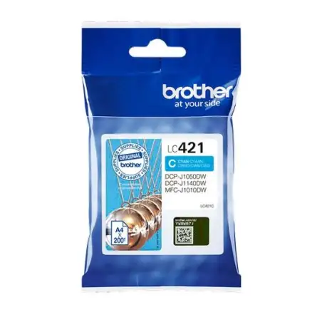 (LC421C) BROTHER TINTA CIAN DCP-J1050DW - MFC-J1010DW