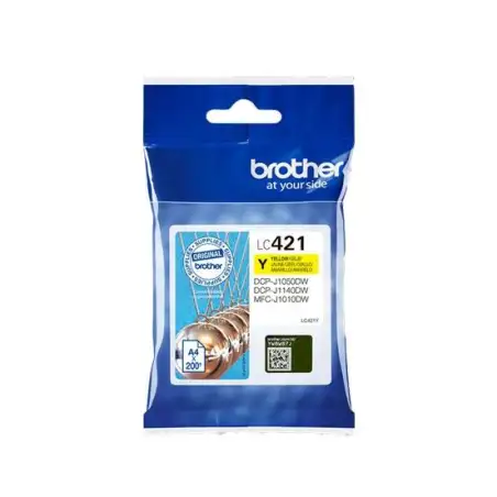 (LC421Y) BROTHER TINTA AMARILLO DCP-J1050DW - MFC-J1010DW