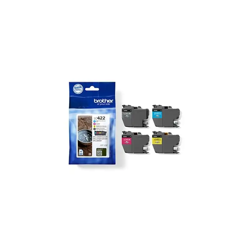 (LC422VAL) BROTHER TINTA BK/C/M/Y  MFC-J5340DW/J6540DW/J5740DW/J6940DW/J5340DWE/J6540DWE - PACK 4 COLORES