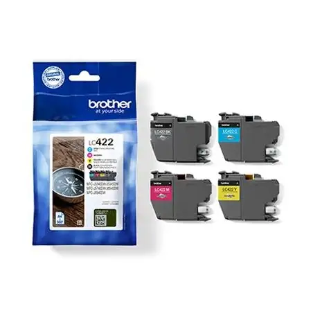 (LC422VAL) BROTHER TINTA BK/C/M/Y  MFC-J5340DW/J6540DW/J5740DW/J6940DW/J5340DWE/J6540DWE - PACK 4 COLORES