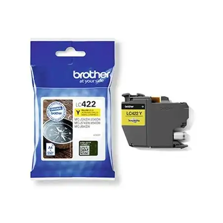 (LC422Y) BROTHER TINTA AMARILLO MFC-J5340DW/J6540DW/J5740DW/J6940DW/J5340DWE/J6540DWE