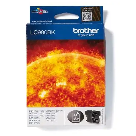 (LC980BK) BROTHER TINTA NEGRO DCP-145C/165C/195C/197C/375CW - MFC-250C/255CW/290C/295CN