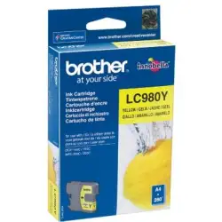 (LC980Y) BROTHER TINTA AMARILLO DCP-145C/165C/195C/197C/375CW - MFC-250C/255CW/290C/295CN