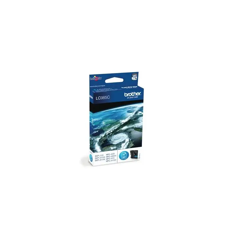 (LC985C) BROTHER TINTA CIAN DCP-J125/J140W/J315W/J515W - MFC-J220/J265W/J410/J415W