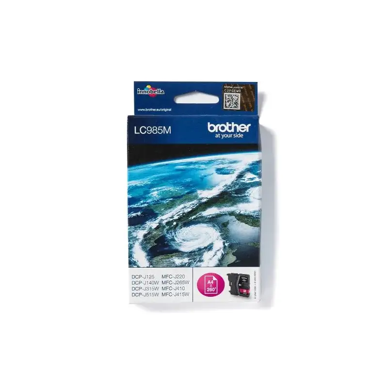 (LC985M) BROTHER TINTA MAGENTA DCP-J125/J140W/J315W/J515W - MFC-J220/J265W/J410/J415W