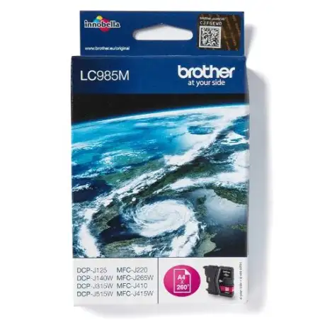 (LC985M) BROTHER TINTA MAGENTA DCP-J125/J140W/J315W/J515W - MFC-J220/J265W/J410/J415W