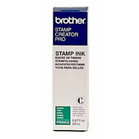(PRINKG) BROTHER TINTA PARA REENTINTADO VERDE 20CC (UNIDAD)