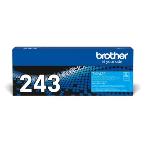 (TN243C) BROTHER TONER CIAN HL-L3210CW/L3230CDW/L3270CDW - DCP-L3510CDW/L3550CDW - MFC-L3710CW/L3750CDW/L3770CDW