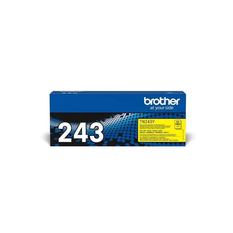 (TN243Y) BROTHER TONER AMARILLO HL-L3210CW/L3230CDW/L3270CDW - DCP-L3510CDW/L3550CDW - MFC-L3710CW/L3750CDW/L3770CDW