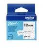 (BTAG135) BROTHER CINTA DOMÉSTICA BTAG BLANCO SOBRE TRANSPARENTE - PTN10