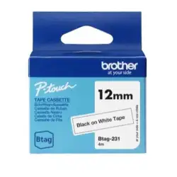 (BTAG231) BROTHER CINTA DOMÉSTICA BTAG NEGRO SOBRE BLANCO - PTN10