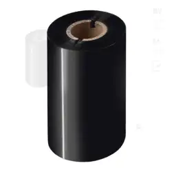(BWS1D300110) BROTHER ROLLOS DE RIBBON DE CERA ESTÁNDAR 110MMX300M - CAJA 12 ROLLOS