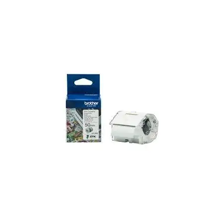 (CZ1005) BROTHER ROLLO DE CINTA ADHESIVA ZERO INK PARA ETIQUETADORA VC500W 5CMX5M