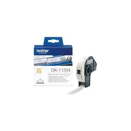 (DK11204) BROTHER ETIQUETAS PRECORTADAS  MÚLTIPLE USO 17X54MM (400 ETIQUETAS)
