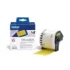 (DK44605) BROTHER CINTA CONTINUA DE PAPEL TÉRMICO REMOVIBLE - AMARILLO - 62MMX30