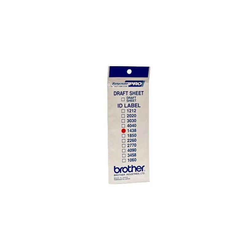 (ID1438) BROTHER ETIQUETA DE IDENTIFICACIÓN DE 14X38 MM - PACK DE 12 UNIDADES