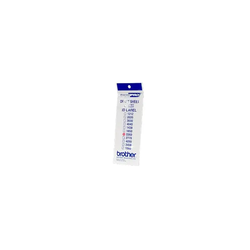 (ID2260) BROTHER ETIQUETA DE IDENTIFICACIÓN DE 22X60MM - PACK DE 12 UNIDADES