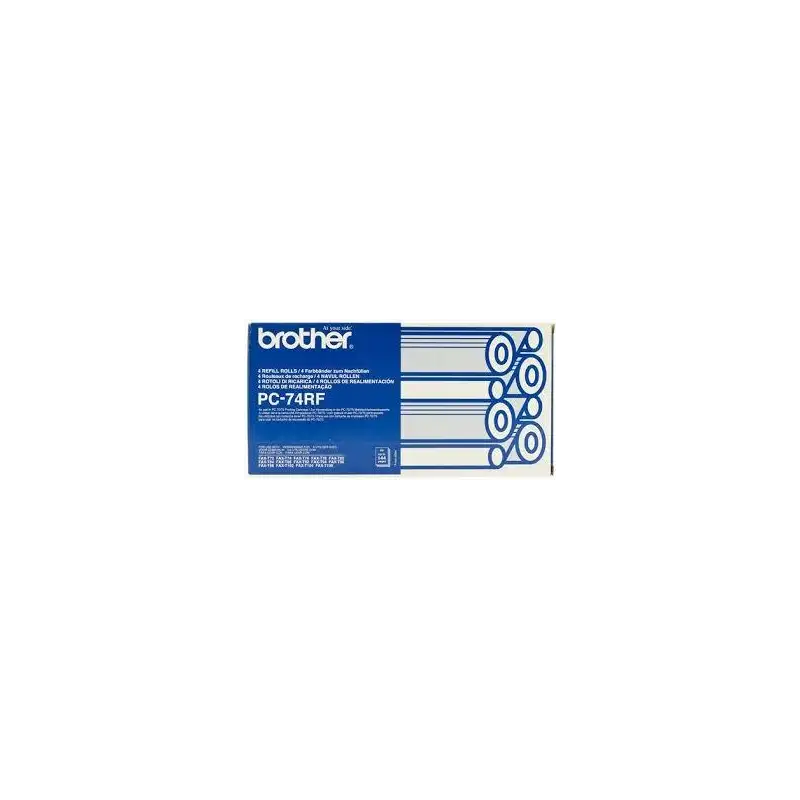(PC74RF) BROTHER RECAMBIO 4 BOBINAS NEGRO T-72/74/76/78/84/94/96/104/106