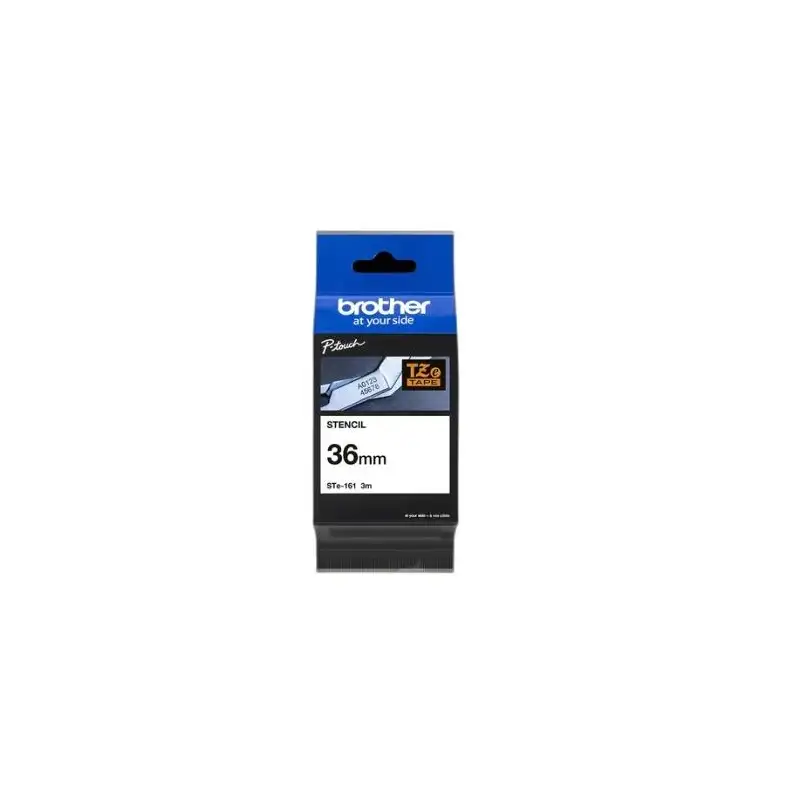 (STE161) BROTHER CINTA ROTULADORA DE PLANTILLA LAMINADA DE 36MMX3M (REUTILIZABLE HASTA 50 VECES)
