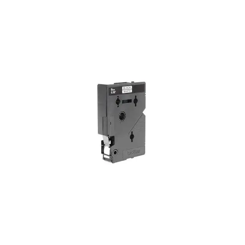 (TC291) BROTHER CINTA ROTULADORA LAMINADA TEXTO NEGRO SOBRE BLANCO DE 9MMX7