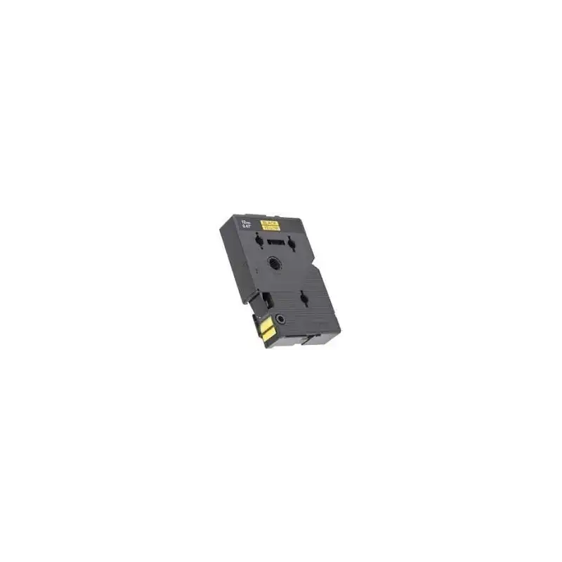 (TC601) BROTHER CINTA ROTULADORA LAMINADA TEXTO NEGRO SOBRE AMARILLO DE 12MMX7