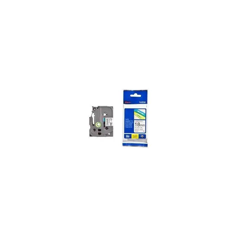 (TZE241) BROTHER CINTA ROTULADORA LAMINADA TEXTO NEGRO SOBRE BLANCO - 18MMX8M
