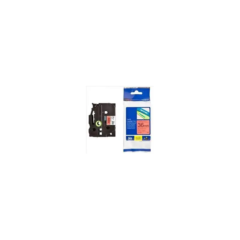 (TZE461) BROTHER CINTA ROTULADORA LAMINADA TEXTO NEGRO SOBRE ROJO - 36MMX8M
