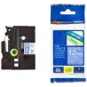 (TZE535) BROTHER CINTA ROTULADORA LAMINADA TEXTO BLANCO SOBRE AZUL - 12MMX8M