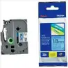 (TZE541) BROTHER CINTA ROTULADORA LAMINADA TEXTO NEGRO SOBRE AZUL - 18MMX8M