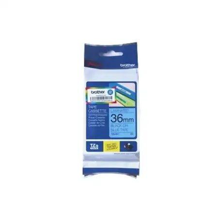 (TZE561) BROTHER CINTA ROTULADORA LAMINADA TEXTO NEGRO SOBRE AZUL - 36MMX8M