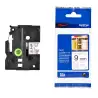 (TZEN221) BROTHER CINTA ROTULADORA NO LAMINADA TEXTO NEGRO SOBRE BLANCO - 9MMX8M