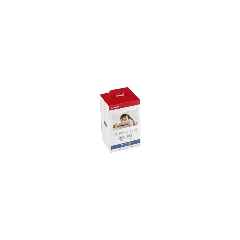 (3115B001) CANON TINTA + PAPEL TAMAÑO POSTAL 10X15CM (108 FOTOS) CP-100 - KP-108IN