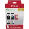 (3713C008) CANON TINTA ECOPACK BK+C/M/Y + 50H PAPEL FOTOGRÁFICO 10X15 BRILLANTE GP 501 PIXMA TS 5350/5350A/5350I/5351/5351A -...
