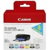 (6496B005) CANON TINTA MULTIPACKPACK PGBK+C/M/Y/BK/GY PIXMA IP 7240/7250 - PGI 550 + CLI 551 (PACK 6 COLORES)