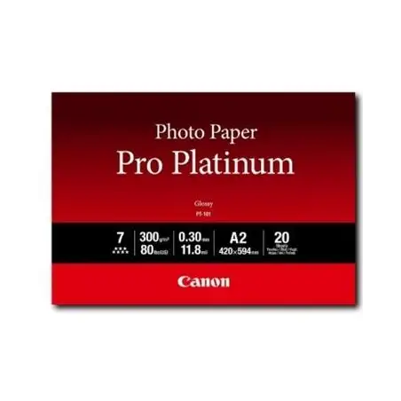 (2768B067) CANON PAPEL FOTOGRAFICO PT-101 PRO PLATINUM - A2 42X59