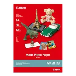 (7981A005) CANON PAPEL FOTOGRÁFICO BLANCO MATE SIN BRILLO - MP-101 - A4 170GR - 50 HOJAS