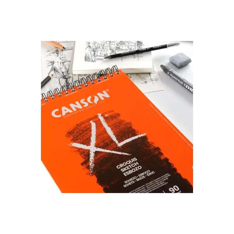 (C200787103) CANSON BLOC DIBUJO XL ESBOSO 20H A4 BLANCO NATURAL