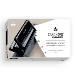 (66210406) CARCHIVO PERFORADORA INGENIOX 4 SETAS PARA CUADERNOS DE DISCO