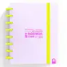 (66053514) CARCHIVO AGENDA DE DISCOS INGENIOX SIN FECHA A5 80H 100GR SV NEÓN MALVA PASTEL